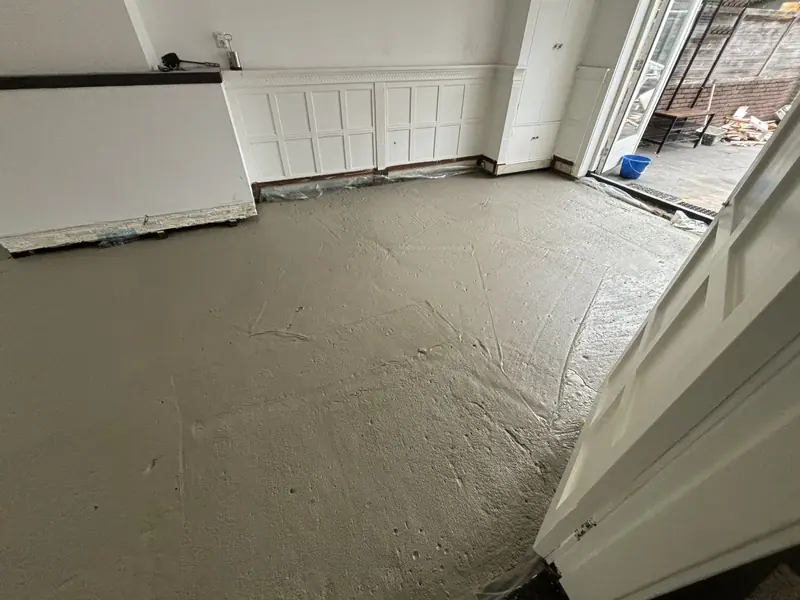 Schuimbeton storten in de woning